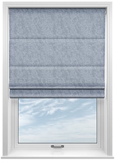 Tussah, Smoke - Twist&Fit Roman Blind